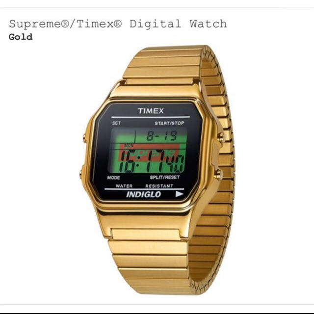 Supreme Timex® Digital Watch gold 金