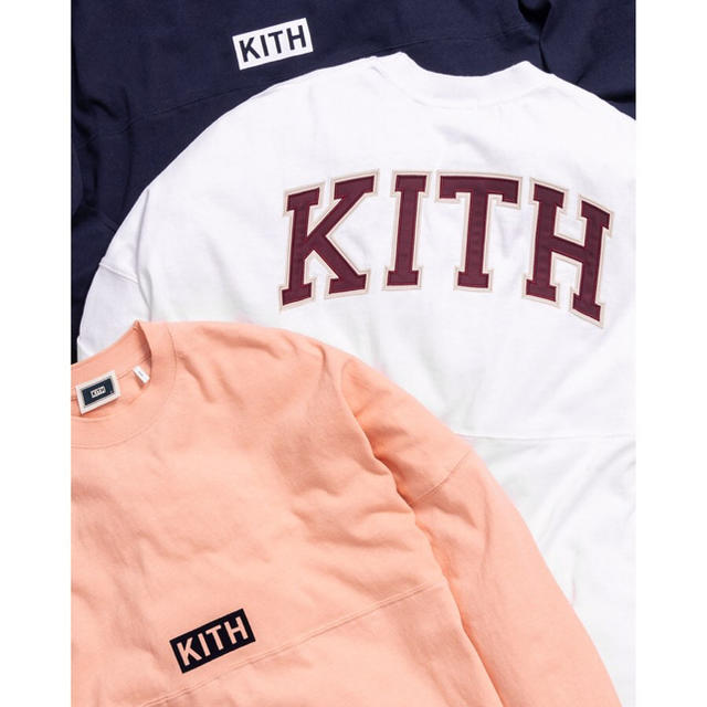 KITH TRACK PANELED L/S TEE  PINK キス ロンT