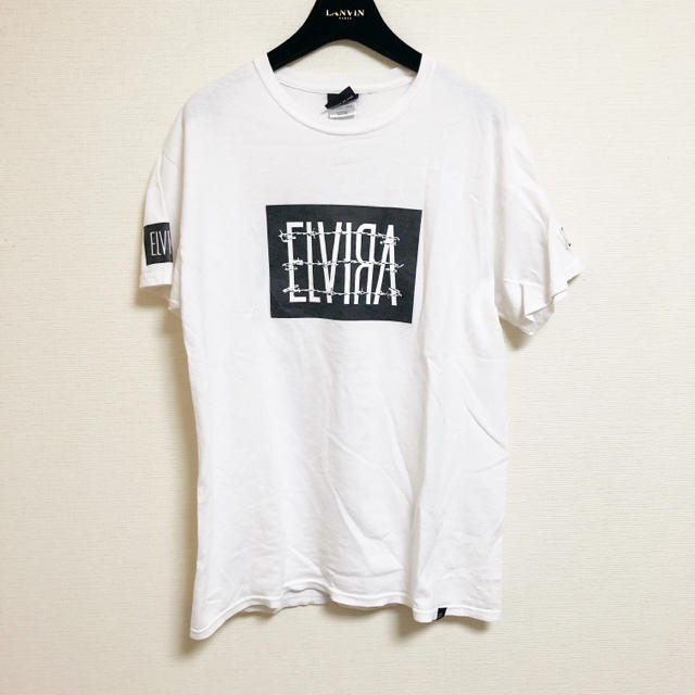 ELVIA(エルヴィア)のELVIRA ボックスロゴ Tシャツ ホワイト M boxlogo エルビラ  メンズのトップス(Tシャツ/カットソー(半袖/袖なし))の商品写真