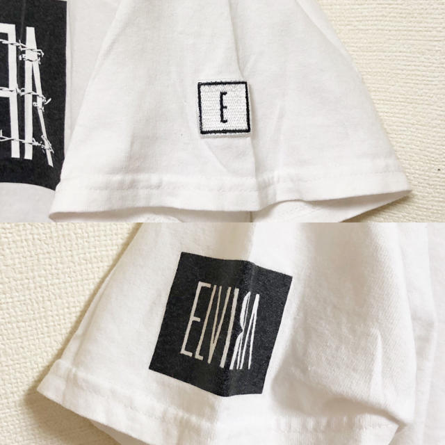 ELVIA(エルヴィア)のELVIRA ボックスロゴ Tシャツ ホワイト M boxlogo エルビラ  メンズのトップス(Tシャツ/カットソー(半袖/袖なし))の商品写真