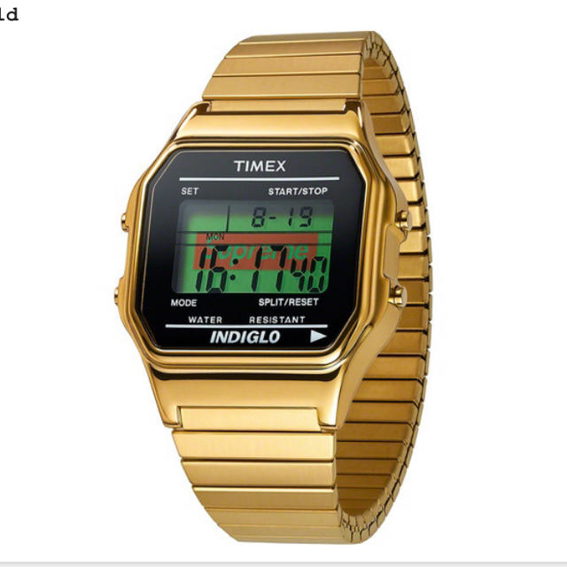 Supreme®/Timex® Digital Watch 金 ゴールド 時計