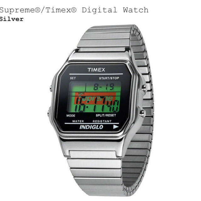 送料込 Supreme®/Timex® Digital Watch