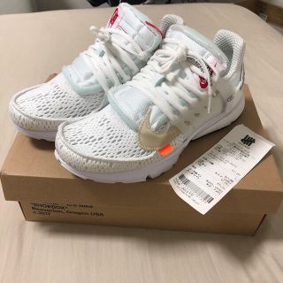 オフホワイト(OFF-WHITE)のTHE 10 NIKE AIR PRESTO off-white 27 ホワイト(スニーカー)