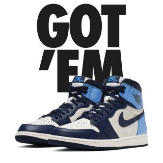 ナイキ(NIKE)のNIKE AIR JORDAN 1 OBSIDIAN ナイキエア ジョーダン1(スニーカー)