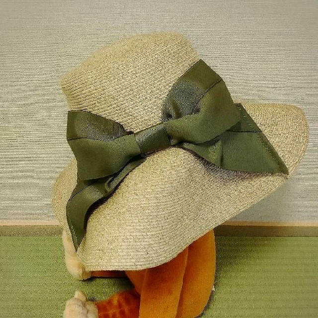 grove(グローブ)のgrove 女優帽 ハット ストローハット 麦わら帽子 リボン レディース レディースの帽子(麦わら帽子/ストローハット)の商品写真