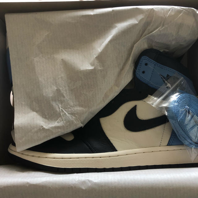 27.5 Nike JORDAN1 UNC obsidian