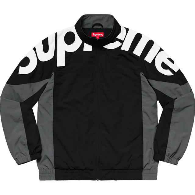 【M】supreme Shoulder Logo Track Jacket 黒