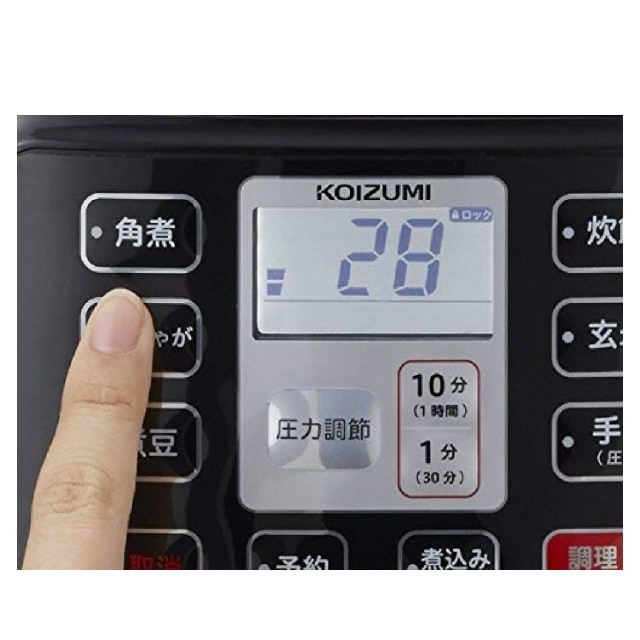 KOIZUMI(コイズミ)の新品　コイズミ マイコン電気圧力鍋 KSC-3501/R レッド スマホ/家電/カメラの調理家電(調理機器)の商品写真