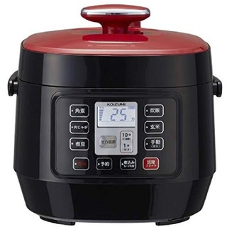 コイズミ(KOIZUMI)の新品　コイズミ マイコン電気圧力鍋 KSC-3501/R レッド(調理機器)