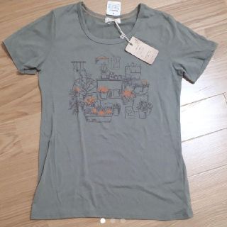 【タグ付き】カーキ　Tシャツ(Tシャツ(半袖/袖なし))