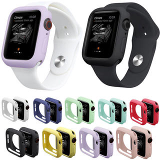 アップルウォッチ(Apple Watch)の🍎アップルウォッチ 全シリーズ対応 保護カバー シリコン製 全9色(その他)