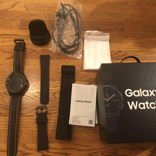 サムスン(SAMSUNG)のいち様専用 GalaxyWatch 42mm サムスン 革製バンド付き(腕時計(デジタル))