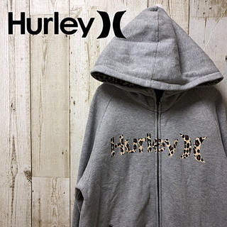 ハーレー(Hurley)の【激レア】Hurley ハーレー フルジップ  パーカー レオパード Mサイズ(パーカー)
