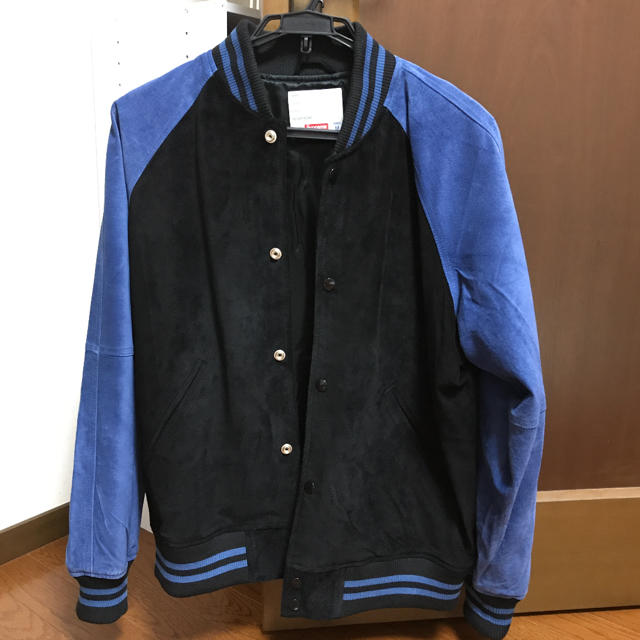 大注目】 supreme - Supreme Suede ブルゾン M Jacket Varsity