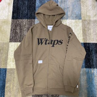 ダブルタップス(W)taps)のW)taps hoodie zip parka M brown 新品同様(パーカー)