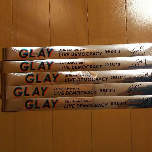 銀テープ5枚 GLAY LIVE DEMOCRACY  エンタメ/ホビーのタレントグッズ(ミュージシャン)の商品写真