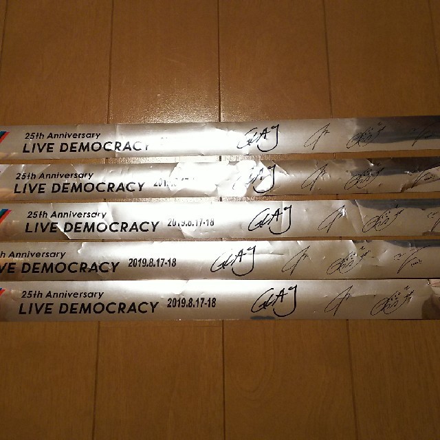 銀テープ5枚 GLAY LIVE DEMOCRACY  エンタメ/ホビーのタレントグッズ(ミュージシャン)の商品写真