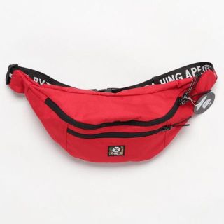 アベイシングエイプ(A BATHING APE)のAAPE BY A BATHING APE ウエストバック 赤(ウエストポーチ)