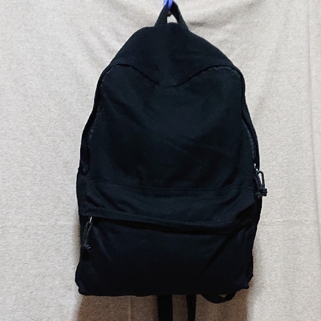 MUJI (無印良品)(ムジルシリョウヒン)の無印 『コットンリュック』  黒 レディースのバッグ(リュック/バックパック)の商品写真