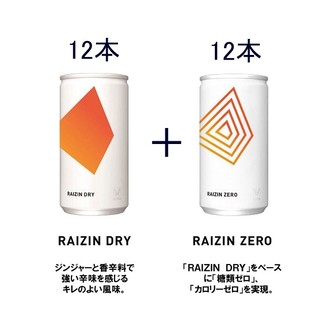 タイショウセイヤク(大正製薬)のRAIZIN DRY 12本 + RAIZIN ZERO 12本(その他)