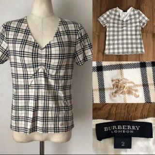 バーバリー(BURBERRY)のBURBERRY LONDONバーバリー チェック 半袖カットソー ホース2(カットソー(半袖/袖なし))