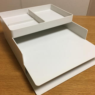 ムジルシリョウヒン(MUJI (無印良品))の無印良品 ABS樹脂 書類トレー セット(オフィス用品一般)