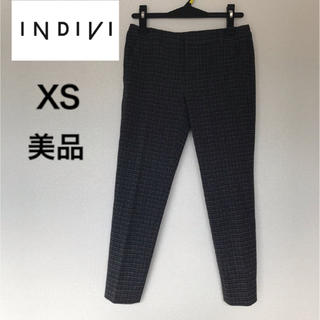 インディヴィ(INDIVI)の6UWtkanss様☆INDIVI☆ 5号パンツチャコールグレーチェック柄 秋冬(チノパン)