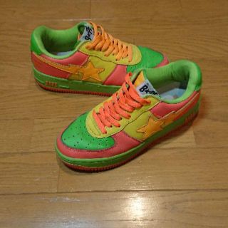 アベイシングエイプ(A BATHING APE)のape スニーカー Bapesta クレイジーカラー(スニーカー)