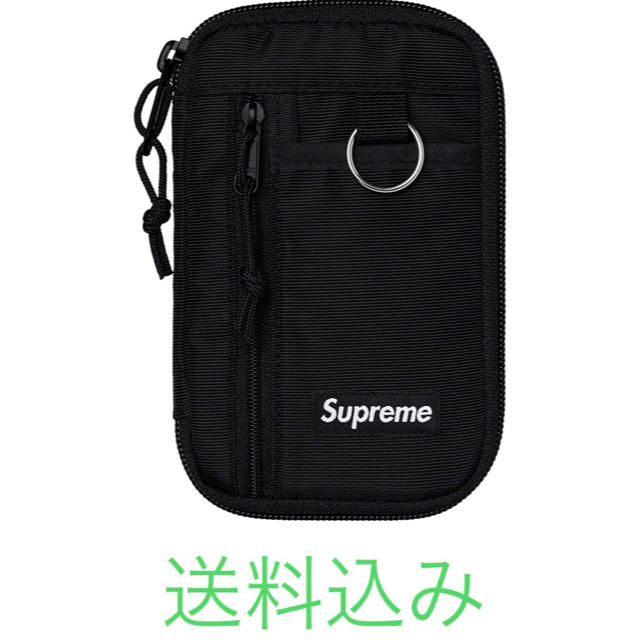 【ブラック送料込】Supreme Small Zip Pouch19fw