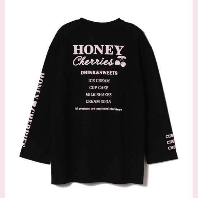 Honey Cinnamon(ハニーシナモン)のHONEY CINNAMON さくらんぼ ロンT 新品ハニーシナモン 新作長袖  レディースのトップス(Tシャツ(長袖/七分))の商品写真