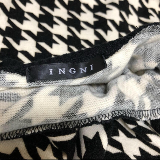 INGNI(イング)のINGNI  千鳥柄 トップス レディースのトップス(カットソー(半袖/袖なし))の商品写真