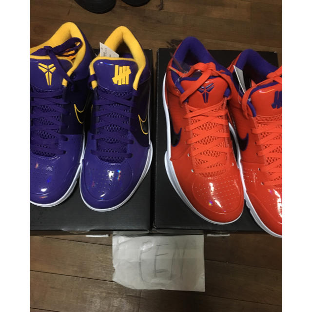 珍しい NIKE - NIKE kobe 4 二足セット! 紫26.5 オレンジ27