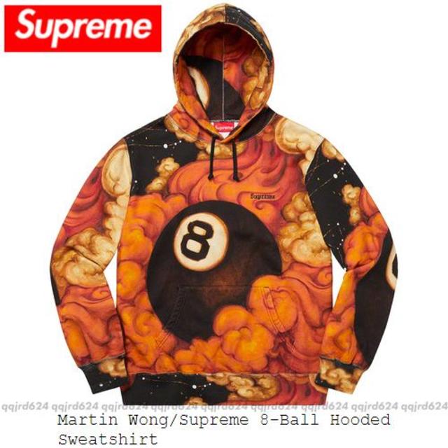 パーカーL★Supreme×Martin Wong★8-Ball Hooded 新品