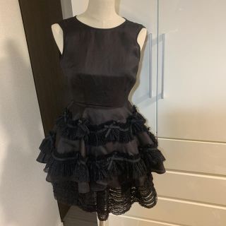 レッドヴァレンティノ(RED VALENTINO)のred valentino    ワンピース ブラック レース セットアップ(ミニワンピース)