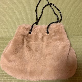 シマムラ(しまむら)のプチプラのあや ファー 巾着 バッグ(ショルダーバッグ)