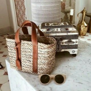 ルームサンマルロクコンテンポラリー(room306 CONTEMPORARY)のroom306★Leather Handle Basket Bag(かごバッグ/ストローバッグ)