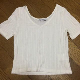 リップサービス(LIP SERVICE)のショート丈Tシャツ(Tシャツ(半袖/袖なし))