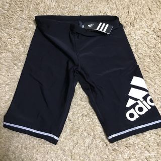 アディダス(adidas)の新品 アディダス adidas 黒 スイミング 水着 シンプル 160 ジュニア(水着)