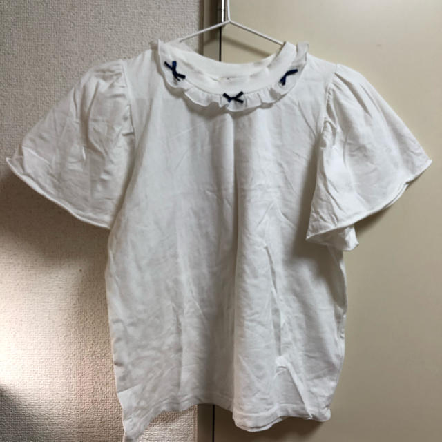 Par Avion(パラビオン)の首フリルトップス レディースのトップス(Tシャツ(半袖/袖なし))の商品写真