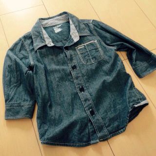 ベビーギャップ(babyGAP)のbabyGAPデニムシャツ80(シャツ/カットソー)