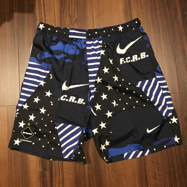 本物新品保証】 FCRB - F.C.R.B. WOVEN サイズL NAVY SHORTS PRACTICE