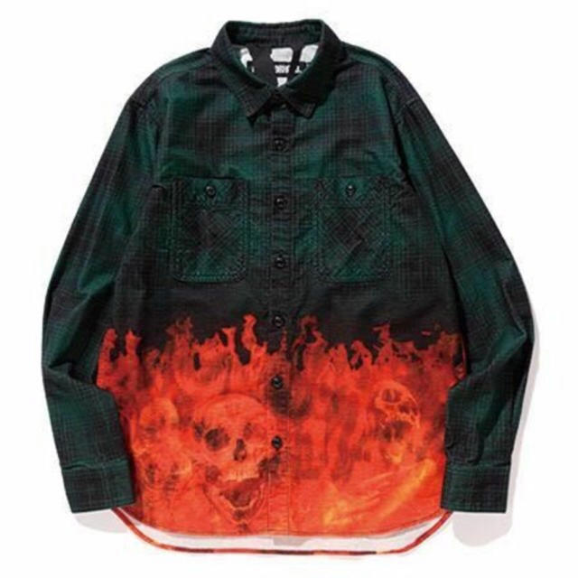 NEIGHBORHOOD(ネイバーフッド)の限定 neighborhood vlone  チェックシャツ Mサイズ メンズのトップス(シャツ)の商品写真