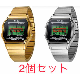 シュプリーム(Supreme)のSupreme Timex Digital Watch 2個セット(金、銀)(腕時計(デジタル))
