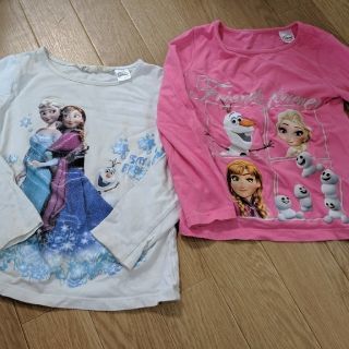 エイチアンドエム(H&M)のキッズ　長袖二枚　アナ雪　(Tシャツ/カットソー)