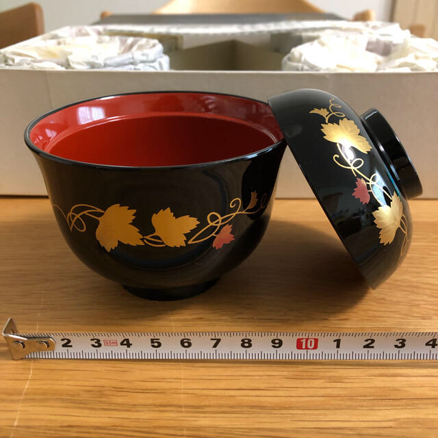 ★美品　即購入OK★　漆器　手堤　蓋付汁椀　5客セット