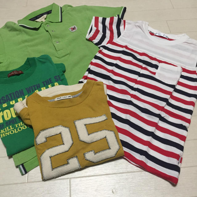 HusHush(ハッシュアッシュ)のTシャツ ポロシャツ 計 4枚  セット キッズ/ベビー/マタニティのキッズ服男の子用(90cm~)(Tシャツ/カットソー)の商品写真