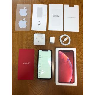 アイフォーン(iPhone)の未使用 iPhone XR 64GB PRODUCT RED SIMロック解除済(スマートフォン本体)