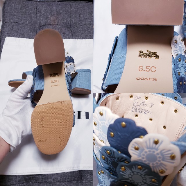 COACH(コーチ)の新作 COACH ｢ ﾏｲ ﾐｭｰﾙ ｣ ﾃﾞﾆﾑ×ﾚｻﾞｰ 👡 レディースの靴/シューズ(ミュール)の商品写真