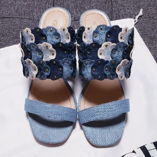 コーチ(COACH)の新作 COACH ｢ ﾏｲ ﾐｭｰﾙ ｣ ﾃﾞﾆﾑ×ﾚｻﾞｰ 👡(ミュール)