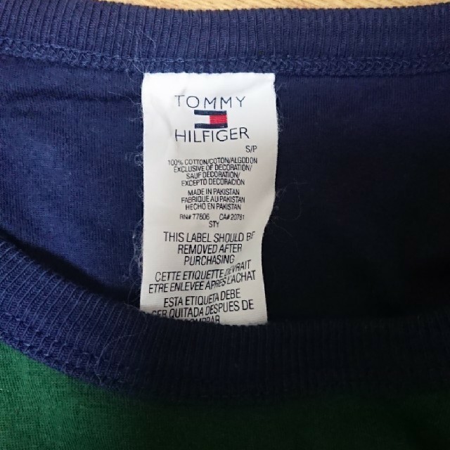 TOMMY HILFIGER(トミーヒルフィガー)のTOMMY HILFIGER リバーシブルTシャツ トミーヒルフィガー 古着 メンズのトップス(Tシャツ/カットソー(半袖/袖なし))の商品写真